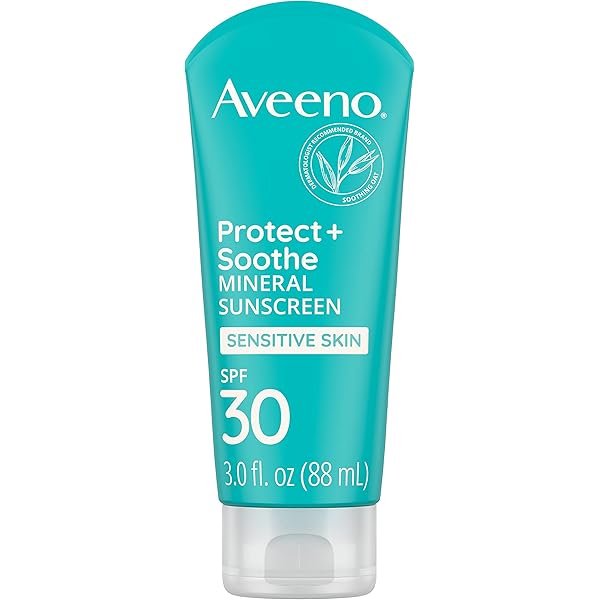 aveeno protect + soothe face mineral sunscreen (sensitive) spf 30