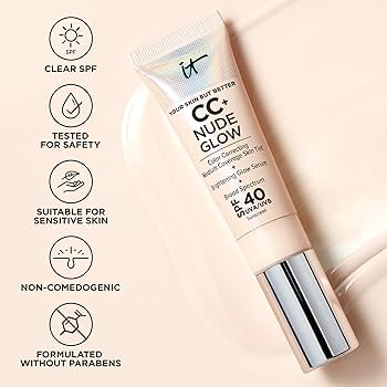 CC+ Nude Glow Lightweight Foundation + Glow Serum with SPF 40