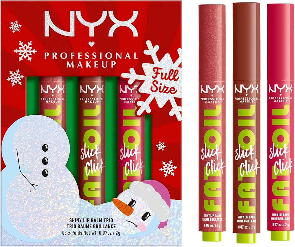 nyx shiny lip balm trio