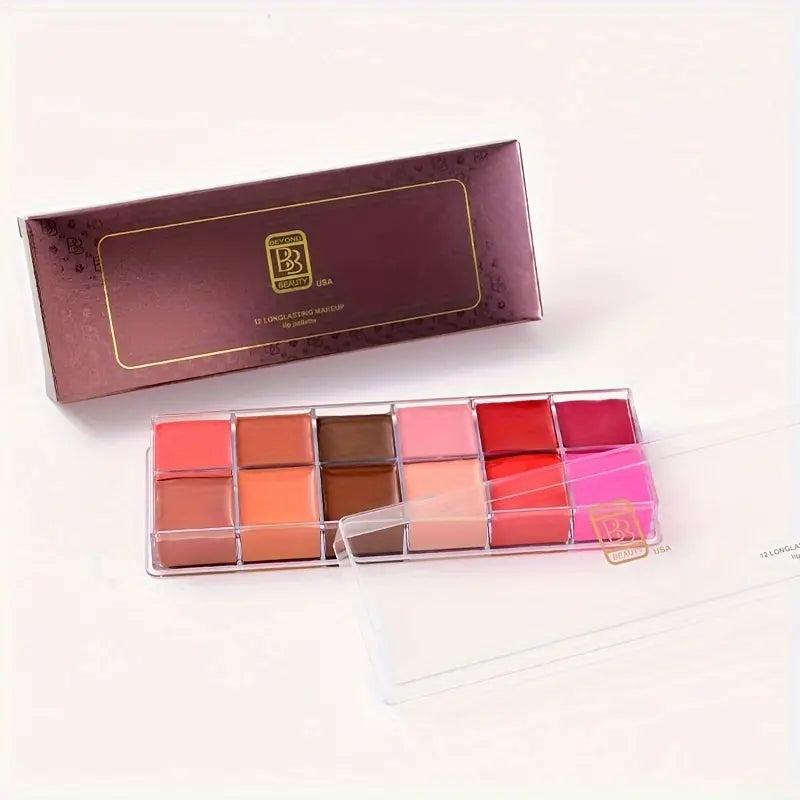 BEYOND BEAUTY 12 LONGLASTING MAKEUP LIP PALLETTE