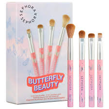 sephora butterfly beauty 4 mini eyes brushes