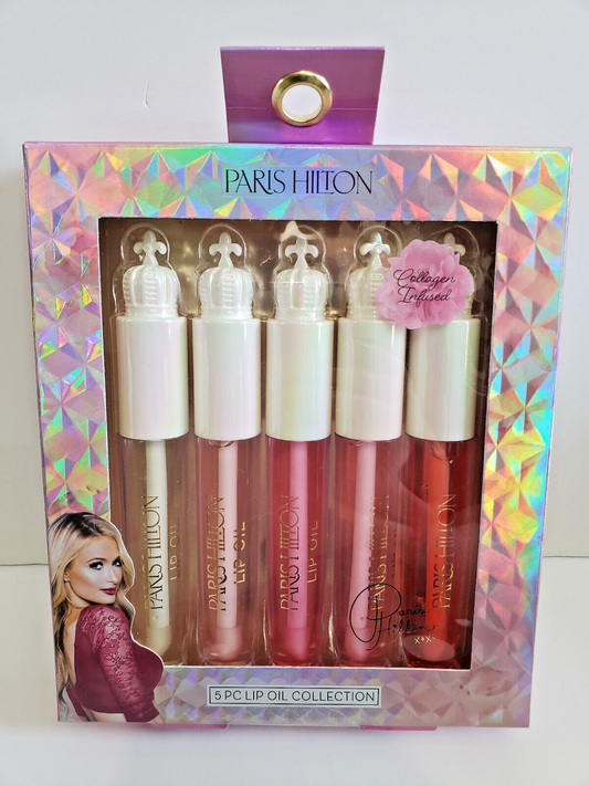 paris hilton 5 pc lip oil collection